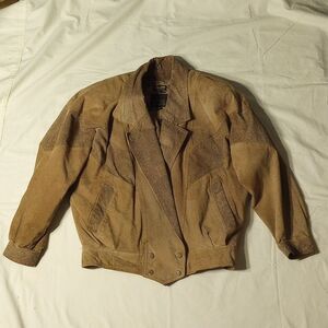 1980's Brown Suede Byrnes & Baker Jacket